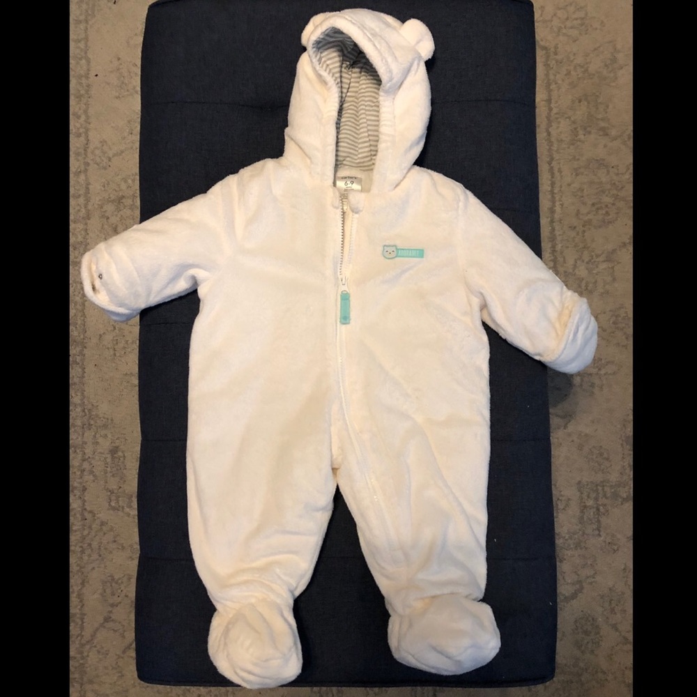Carters 6-9 mo Hooded Bunting / Snow Suit